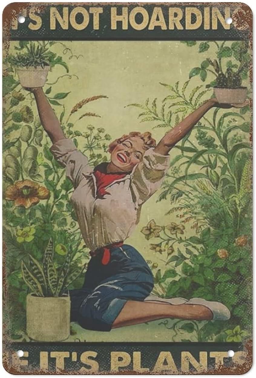 Philodendron Pink Princess - Philodendron Pink Princess,Gardening Tin Sign, Bar