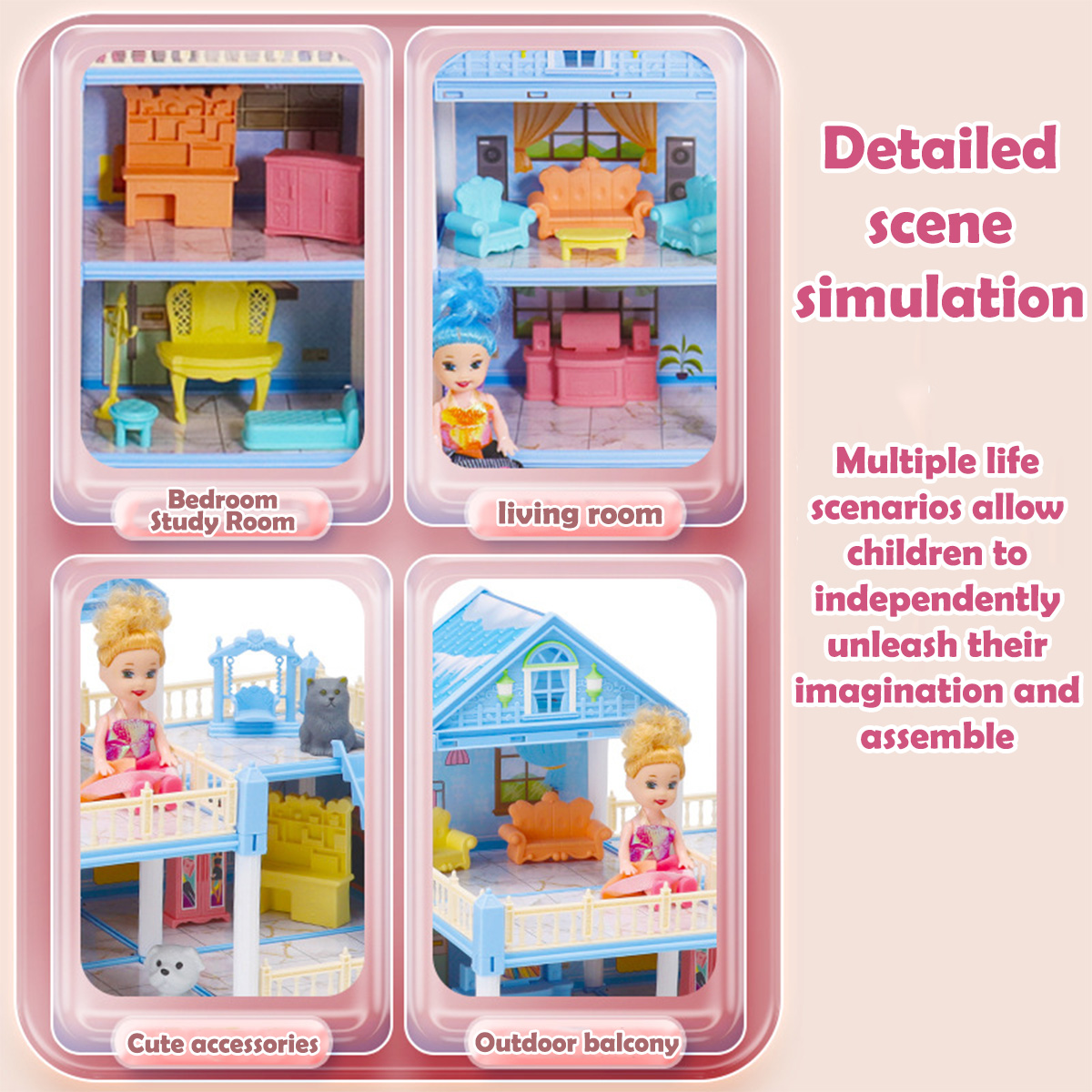 Girl Doll House Toy 3d Assembl - огляд і ціна Philodendron Pink Princess