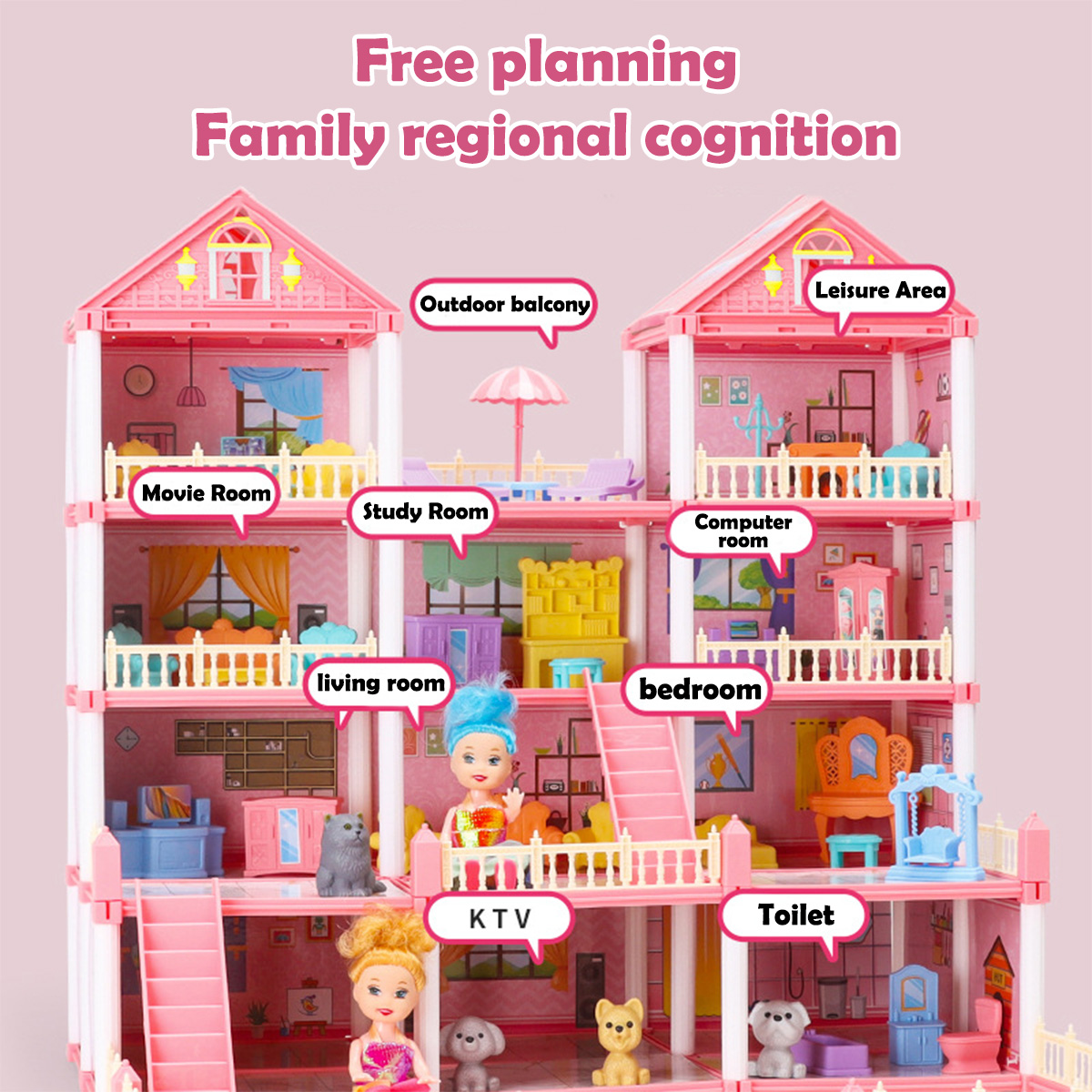 Girl Doll House Toy 3d Assembl - огляд і ціна Philodendron Pink Princess