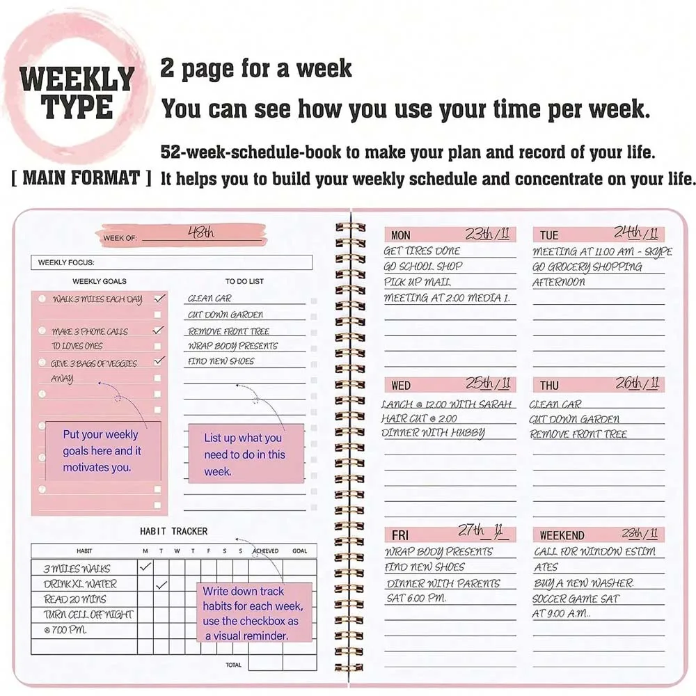 A5 Weekly Planner Coil Daily P - огляд і ціна Planned Parenthood