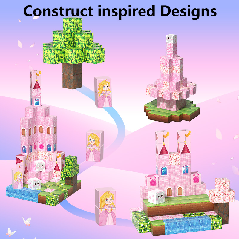 Magnetic Building Blocks Pink  - огляд і ціна Philodendron Pink Princess