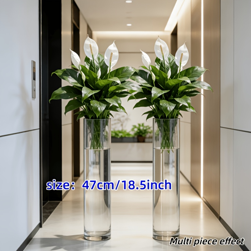 2 Pieces = 6 Flowers, Vase Not - огляд і ціна Peace Lily White